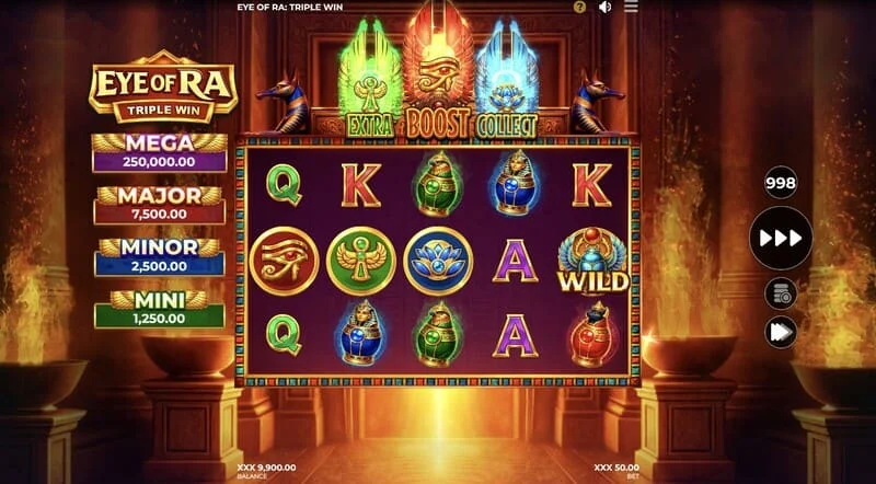 Eye of Ra Triple Win - Wild simbol koji se pojavio na bubnjevima